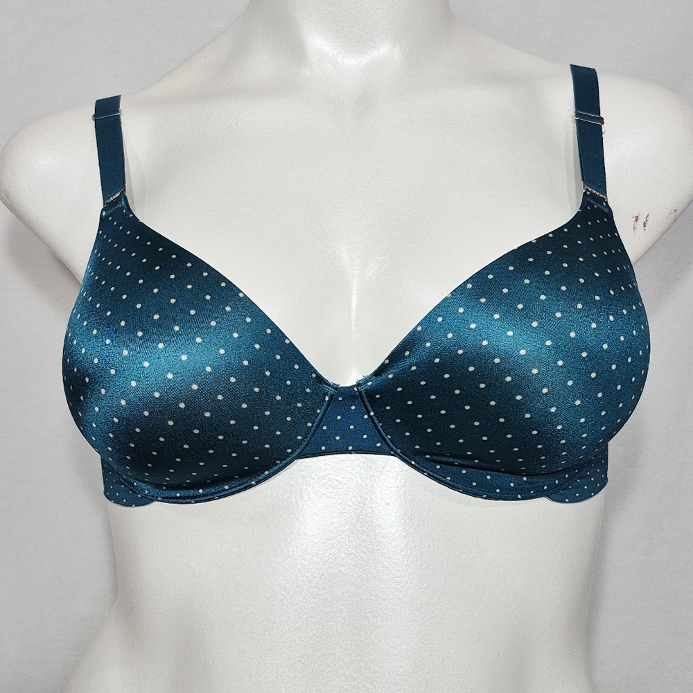 34D Soma Vanishing Back Full Coverage Underwire Bra Green Dot